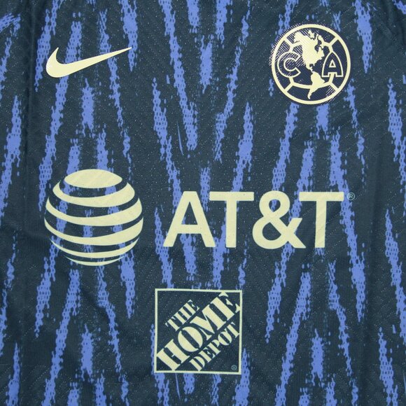 Nike Club America Vapor Match ADV Soccer Jersey Mens M L Blue - Picture 3 of 7